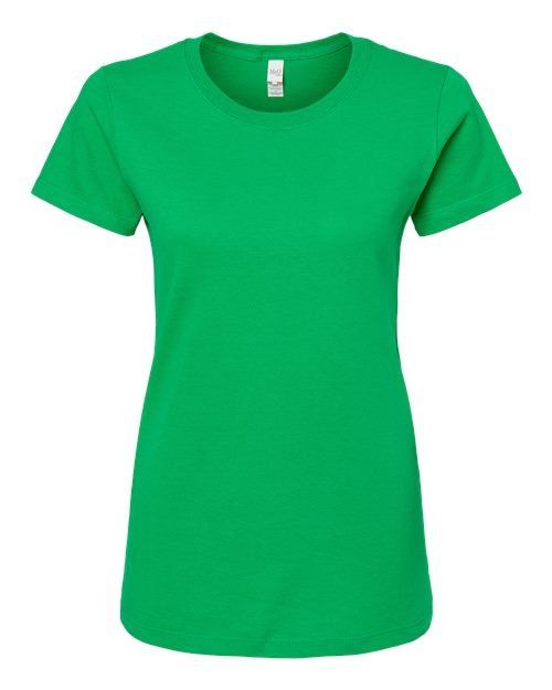 M and O Womens Gold Soft Touch TShirt in Irish Green