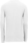 Am image of a Custom Nike Dri FIT Cotton Poly Long Sleeve Tee in White!