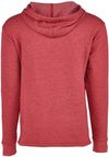 Am image of a Custom Next Level Adult PCH Pullover Hoodie in Heather Cardinal!