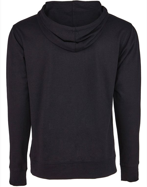 An image of a Custom Next Level Unisex Laguna French Terry Pullover Hooded Sweatshirt in Black/Black!