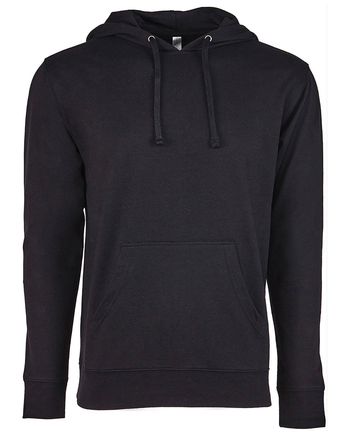 Next Level Unisex Laguna French Terry Pullover Hooded Sweatshirt in Black/Black