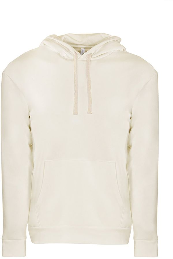 Am image of a Custom Next Level Unisex Pullover Hooded Sweatshirt in Natural!