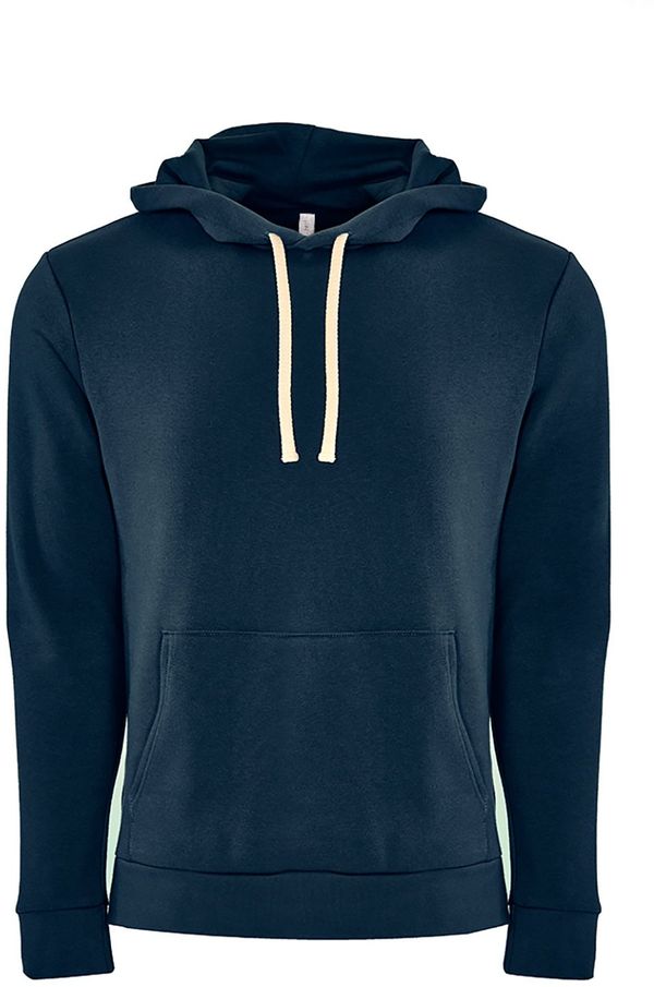 Am image of a Custom Next Level Unisex Pullover Hooded Sweatshirt in Midnight Navy!