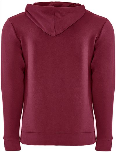 Am image of a Custom Next Level Unisex Pullover Hooded Sweatshirt in Maroon!