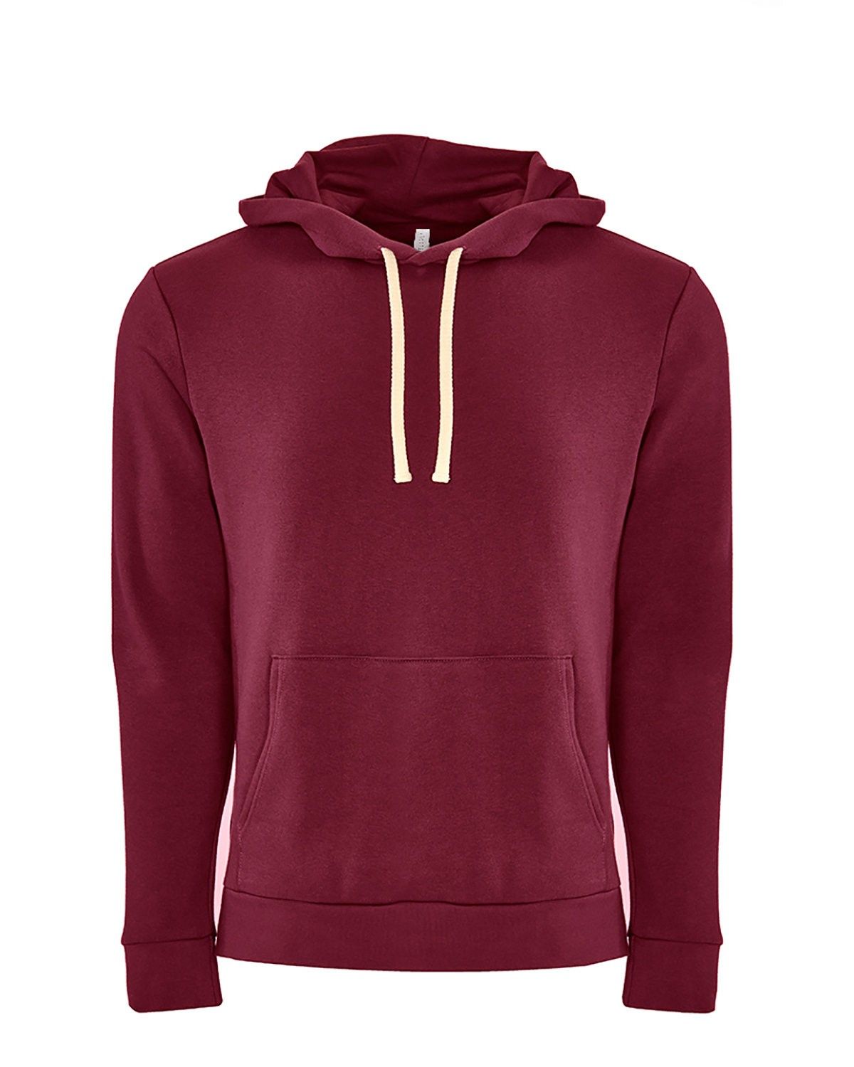Next Level Unisex Pullover Hooded Sweatshirt in Maroon