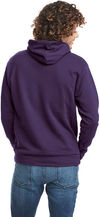 Am image of a Custom Next Level Unisex Pullover Hooded Sweatshirt in Galaxy Purple!