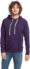 Am image of a Custom Next Level Unisex Pullover Hooded Sweatshirt in Galaxy Purple!