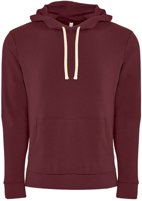 An image of a Custom Next Level Unisex Pullover Hooded Sweatshirt in Oxblood!