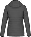 Am image of a Custom CX2 Yukon Ladies Long Lightweight Puffy Jacket in Grey Heather!