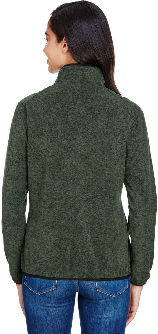 Am image of a Custom Dri Duck Womens Denali Mountain Fleece Pullover in Fatigue!