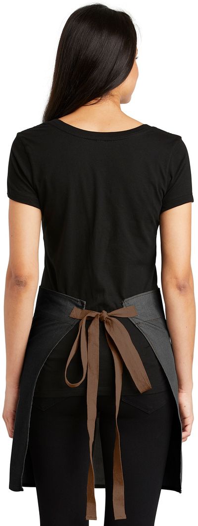 Am image of a Custom Port Authority Market Half Bistro Apron in Black!