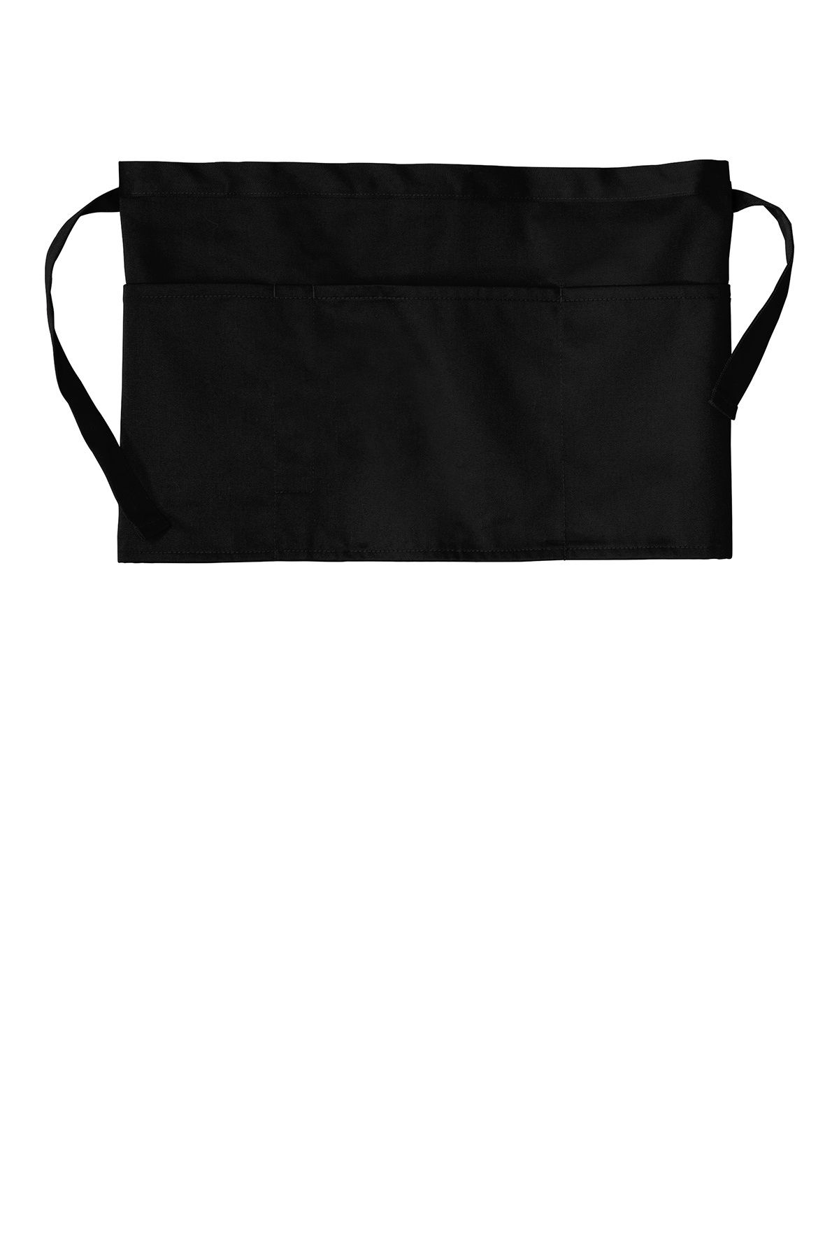 Port Authority Three Pocket Waist Apron in Black