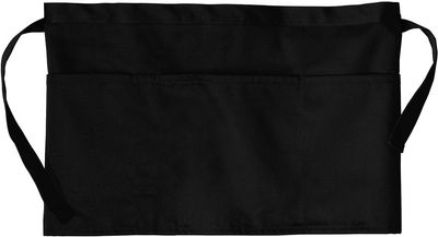 Am image of a Custom Port Authority Three Pocket Waist Apron in Black!