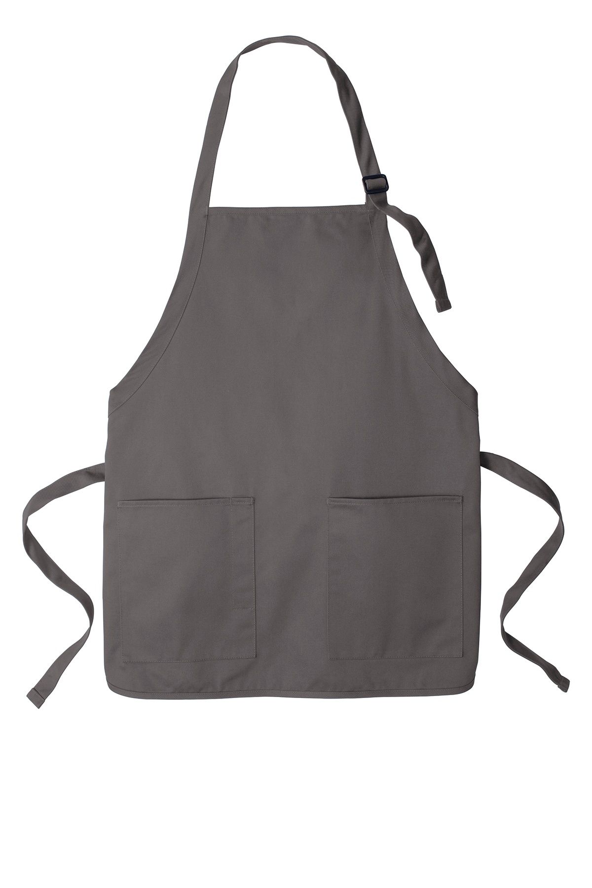 Port Authority Medium Length Two Pocket Bib Apron in Charcoal