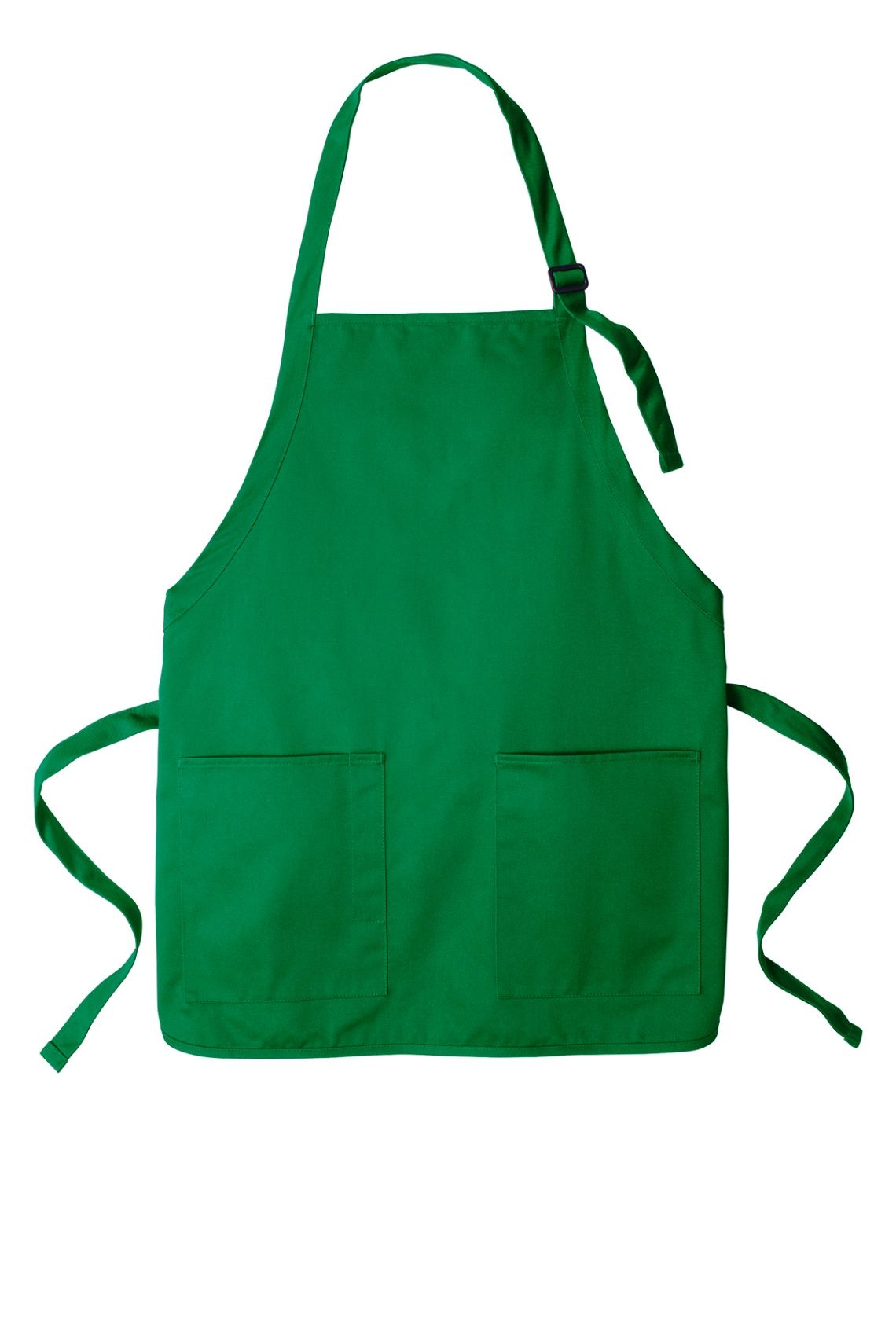 Port Authority Medium Length Two Pocket Bib Apron in Kelly Green
