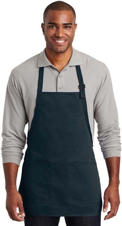 An image of a Custom Port Authority Medium Length Two Pocket Bib Apron!