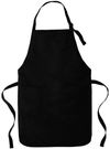 Am image of a Custom Port Authority Full Length Two Pocket Bib Apron in Black!