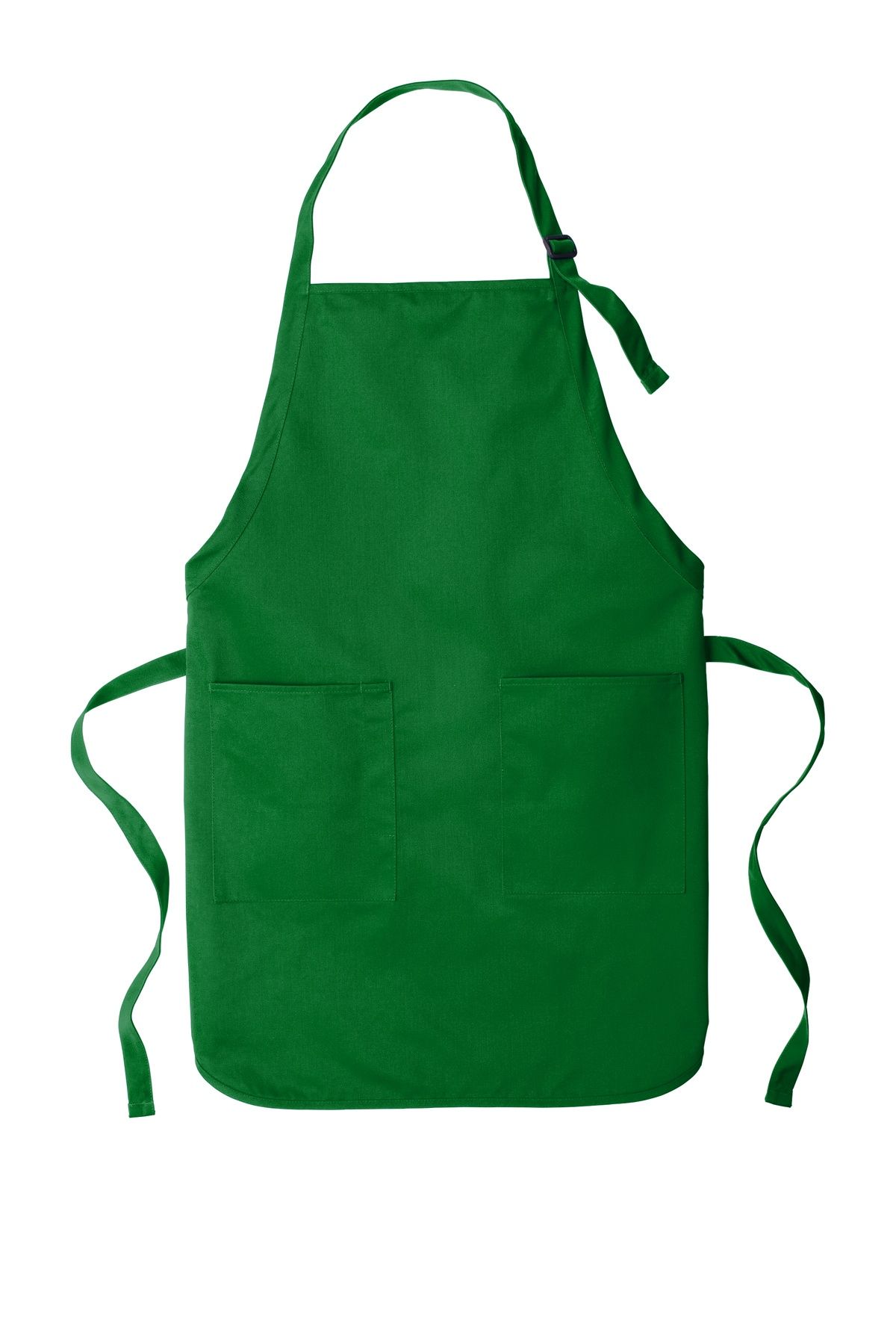 Port Authority Full Length Two Pocket Bib Apron in Kelly Green