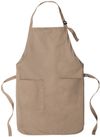 Am image of a Custom Port Authority Full Length Two Pocket Bib Apron in Khaki!