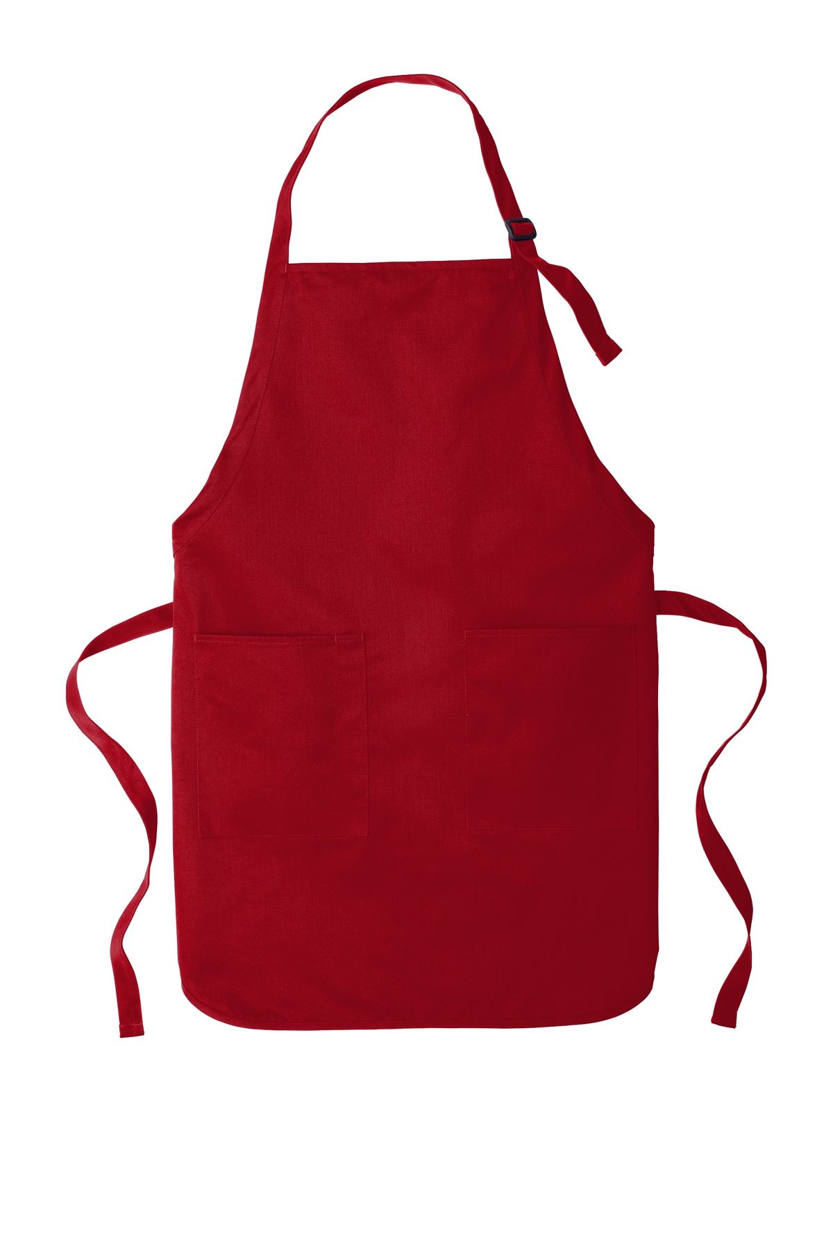 Port Authority Full Length Two Pocket Bib Apron in Red