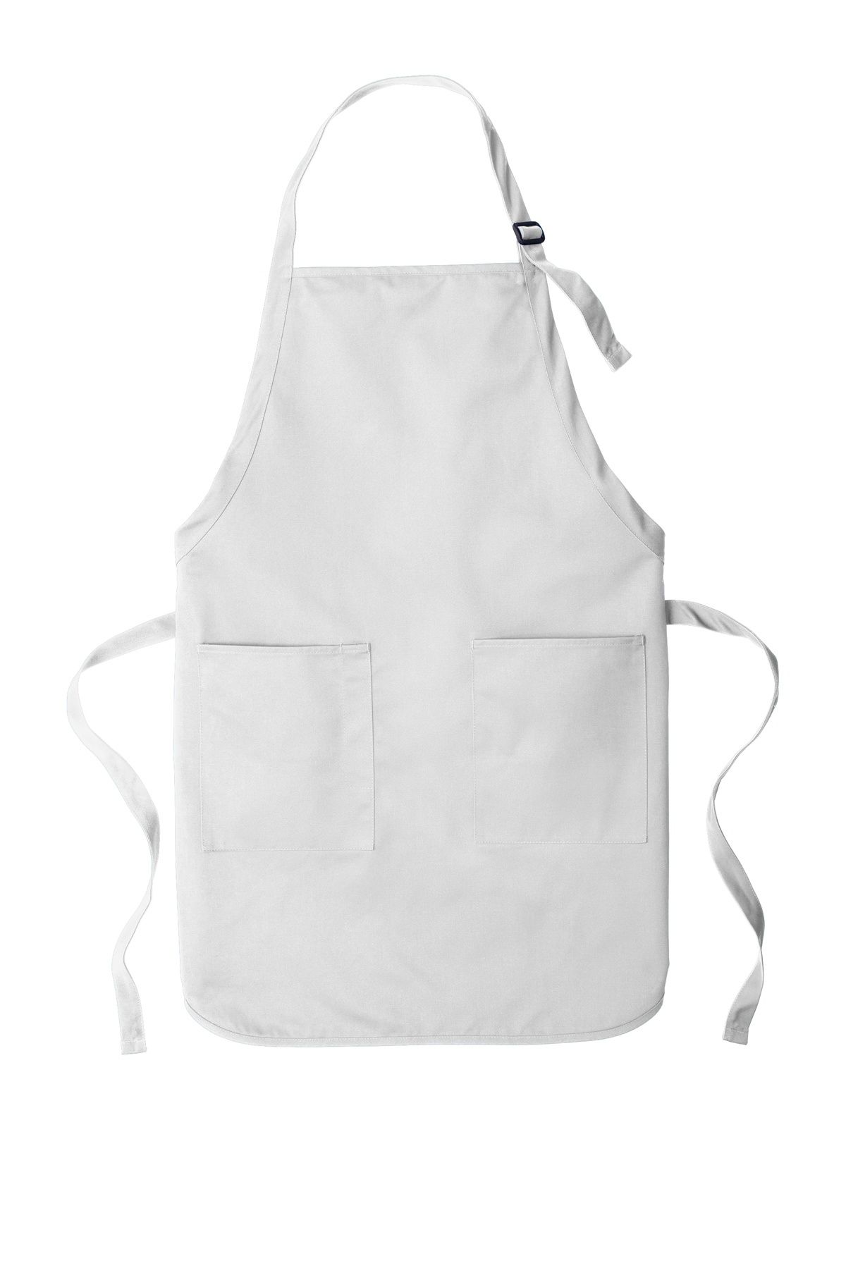 Port Authority Full Length Two Pocket Bib Apron in White