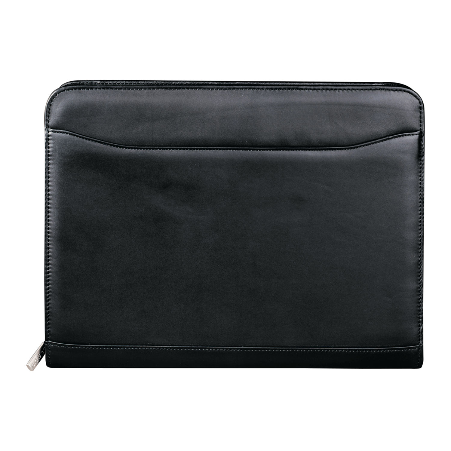 Millennium Leather Zippered Padfolio in Black