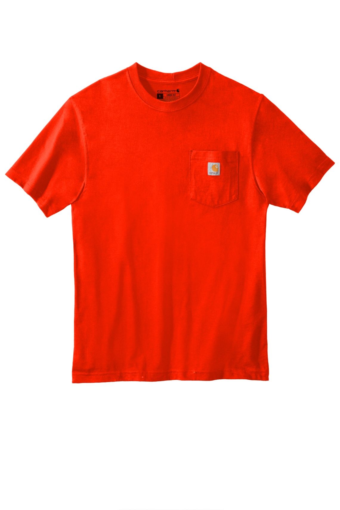 Carhartt Workwear Pocket Short Sleeve T Shirt in Brite Orange