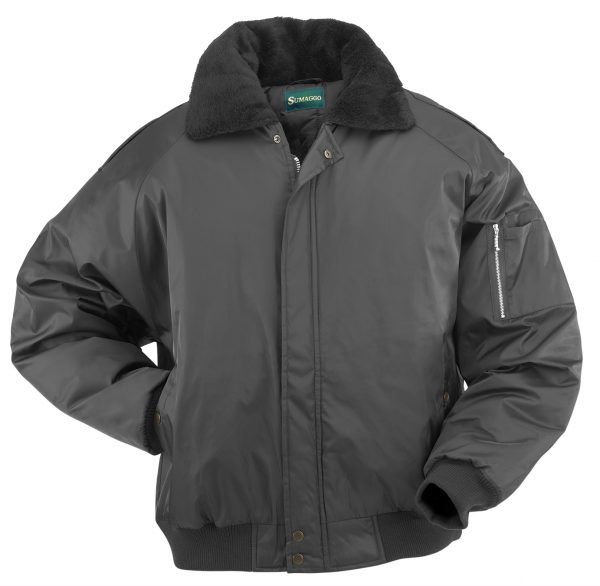 Sumaggo Utility Bomber Jacket in BLACK