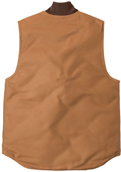 Am image of a Custom Carhartt Duck Vest in Carhartt Brown!