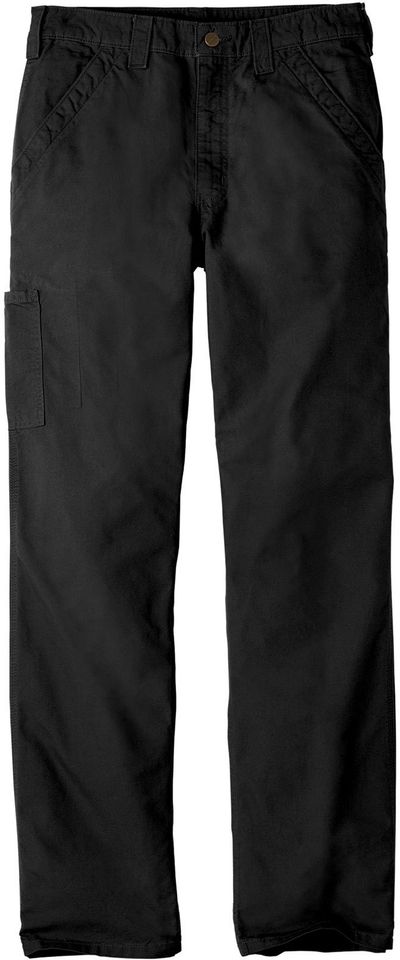Am image of a Custom Carhartt Canvas Work Dungaree in Black!