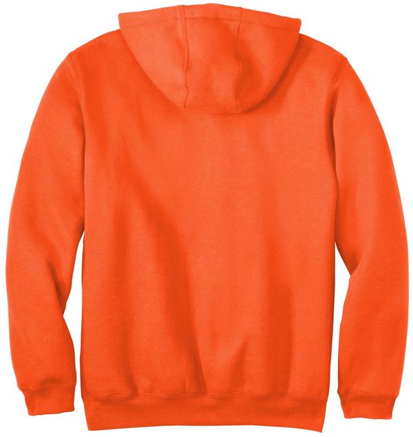 Am image of a Custom Carhartt Midweight Hooded Sweatshirt in Brite Orange!