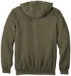 Am image of a Custom Carhartt Midweight Hooded Zip Front Sweatshirt in Moss!