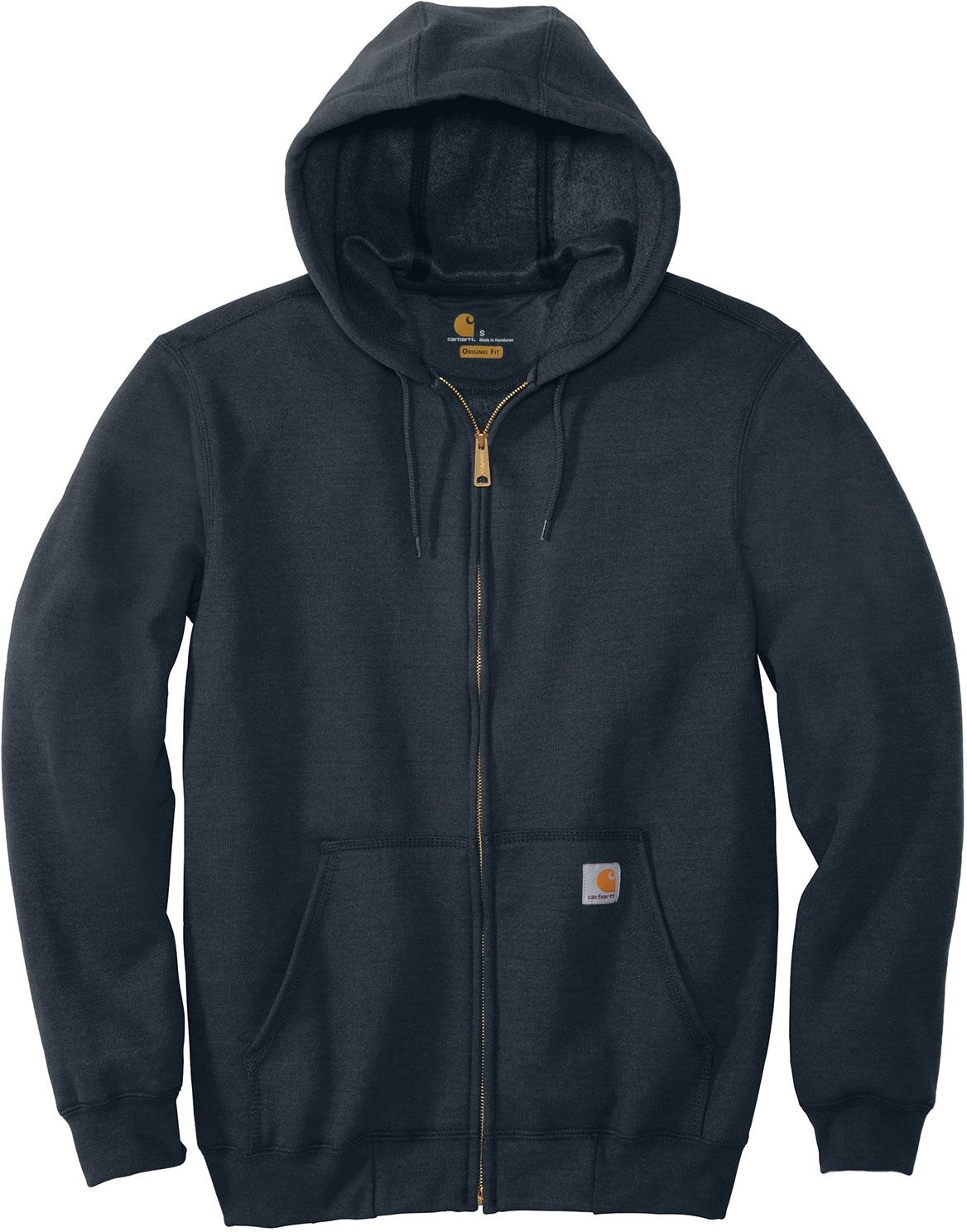 Carhartt Midweight Hooded Zip Front Sweatshirt in New Navy