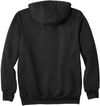 Am image of a Custom Carhartt Rain Defender Paxton Heavyweight Hooded Sweatshirt in Black!