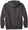 Am image of a Custom Carhartt Rain Defender Paxton Heavyweight Hooded Sweatshirt in Carbon Heather!
