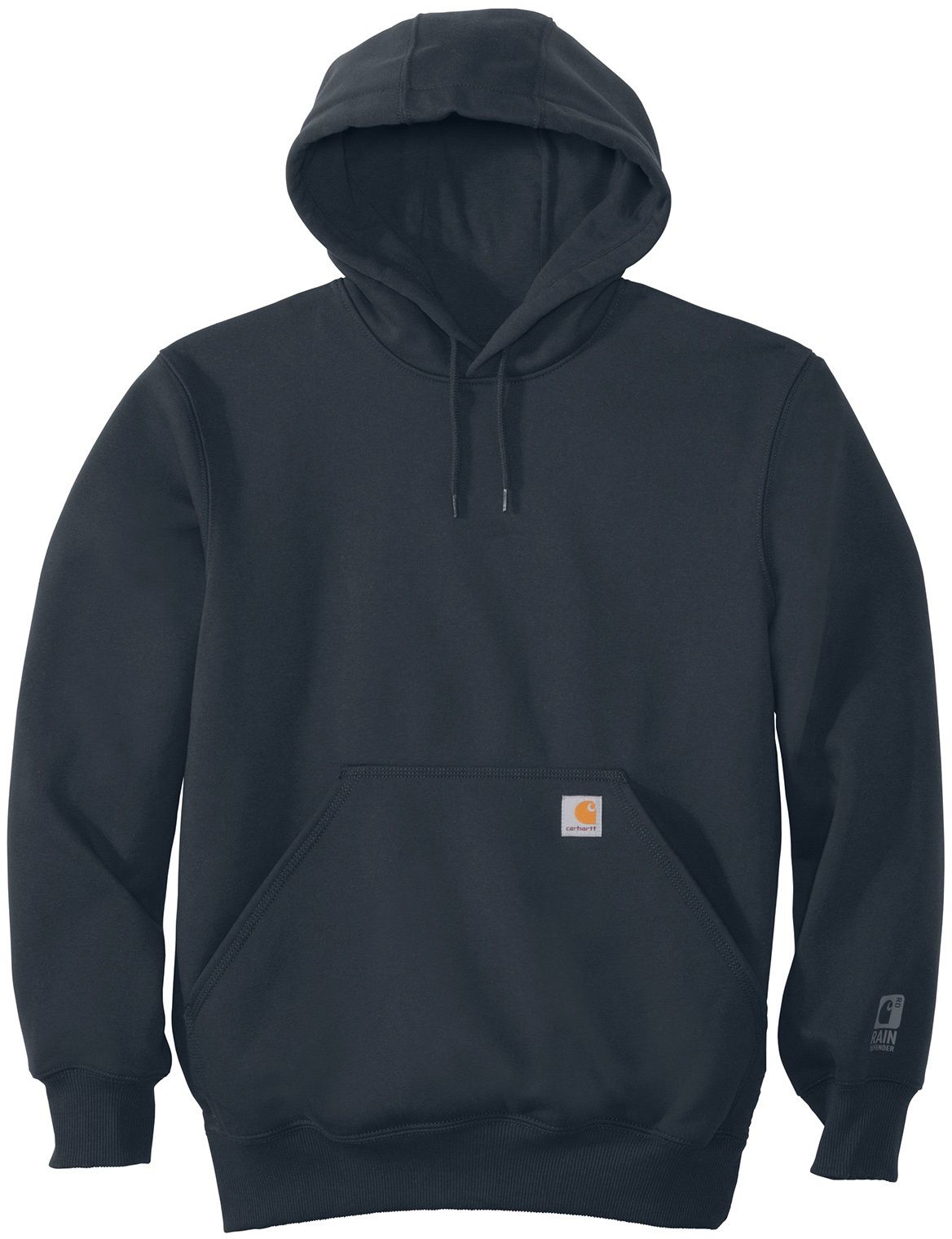 Carhartt Rain Defender Paxton Heavyweight Hooded Sweatshirt in New Navy
