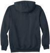 Am image of a Custom Carhartt Rain Defender Paxton Heavyweight Hooded Sweatshirt in New Navy!
