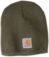 Am image of a Custom Carhartt Acrylic Knit Hat in Dark Green!