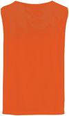 Am image of a Custom Augusta Mesh Reversible Pinnie in Orange/White!