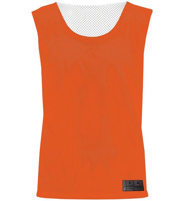 Augusta Mesh Reversible Pinnie in Orange/White