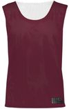 Am image of a Custom Augusta Mesh Reversible Pinnie in Maroon/White!
