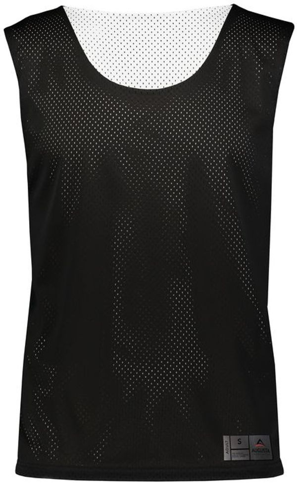 Am image of a Custom Augusta Mesh Reversible Pinnie in Black/White!