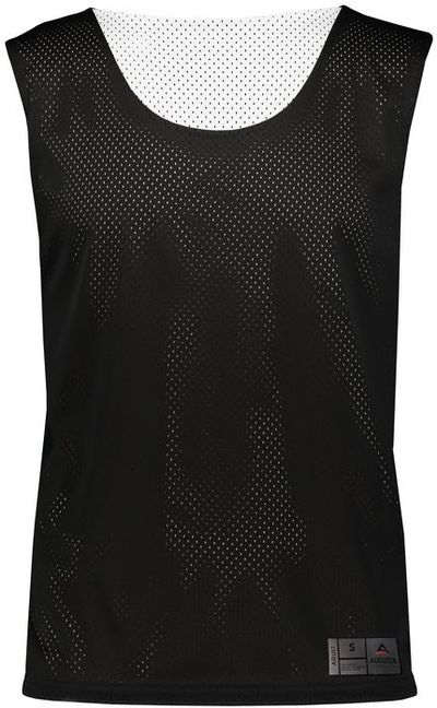 Am image of a Custom Augusta Mesh Reversible Pinnie in Black/White!