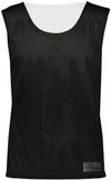 Am image of a Custom Augusta Mesh Reversible Pinnie in Black/White!