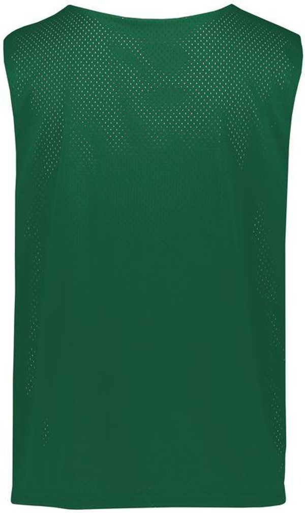 Am image of a Custom Augusta Mesh Reversible Pinnie in Dark Green/White!