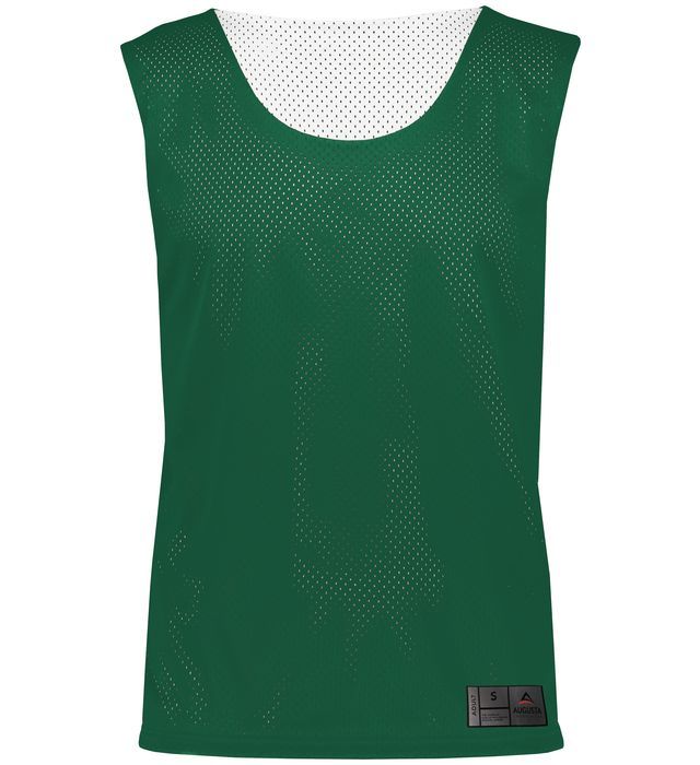 Augusta Mesh Reversible Pinnie in Dark Green/White