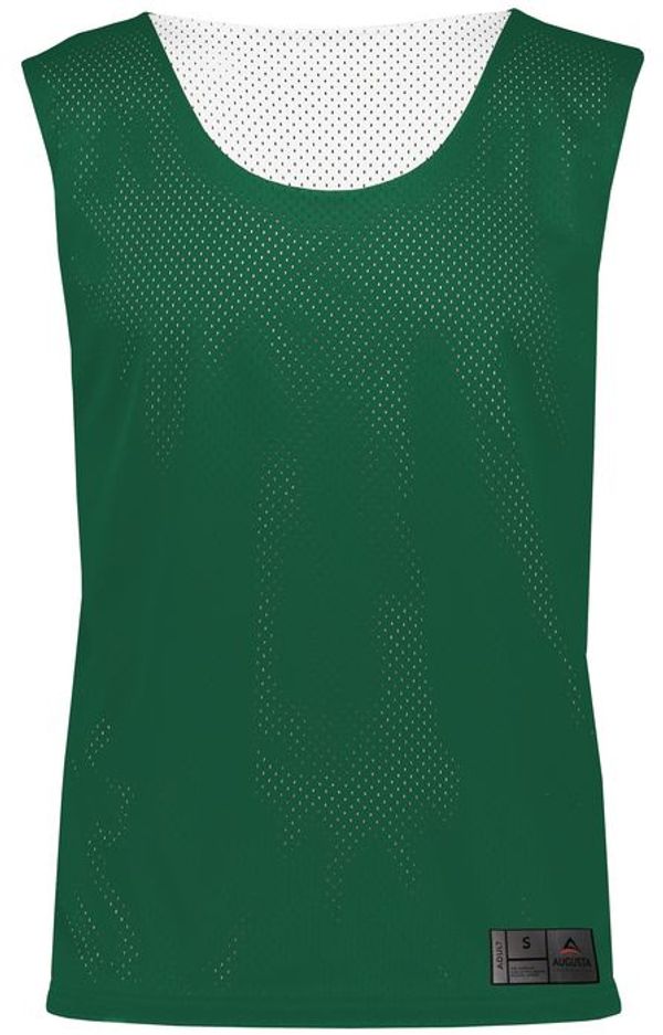 Am image of a Custom Augusta Mesh Reversible Pinnie in Dark Green/White!