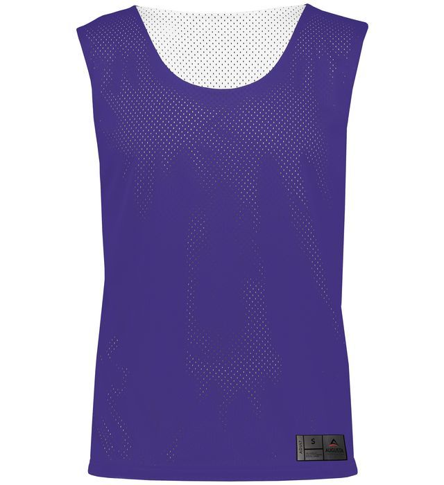Augusta Mesh Reversible Pinnie in Purple/White