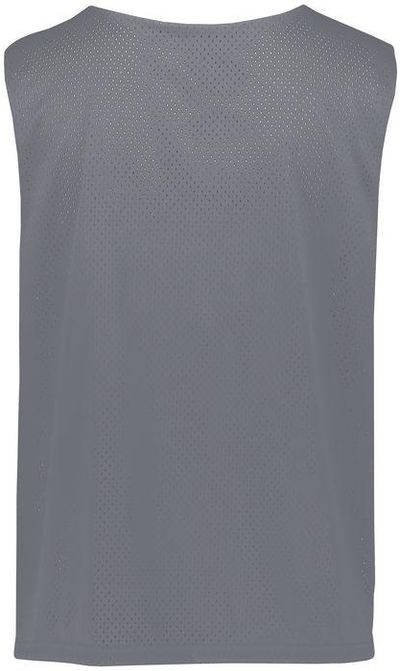 Am image of a Custom Augusta Mesh Reversible Pinnie in Graphite/White!