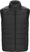 Am image of a Custom CX2 Chill Mens Puffy Vest in Black!